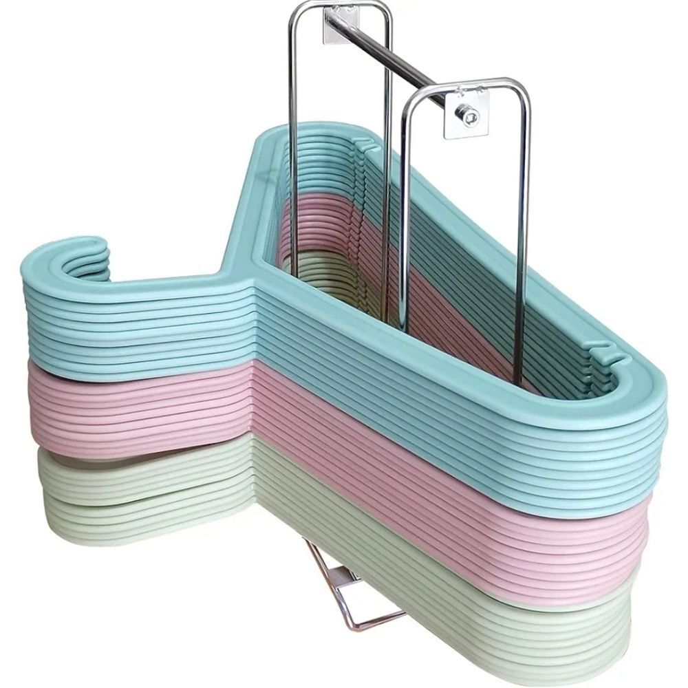 🔸️NIB Stainless Steel Freestanding Hanger Stacker Caddy
